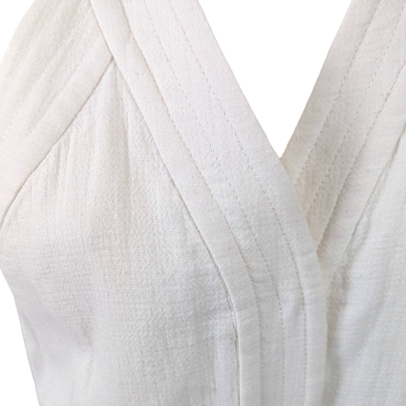 Rebecca Minkoff Sleeveless Racerback Mini Dress Womens Large White NEW Y2k - Picture 8 of 15